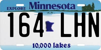 MN license plate 164LHN