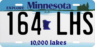 MN license plate 164LHS