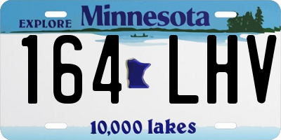 MN license plate 164LHV