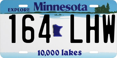 MN license plate 164LHW