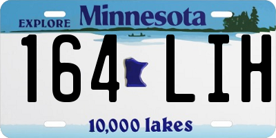 MN license plate 164LIH