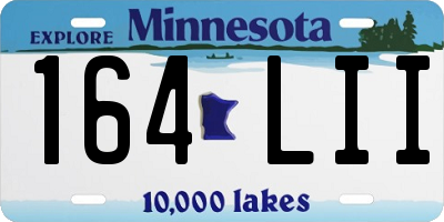 MN license plate 164LII