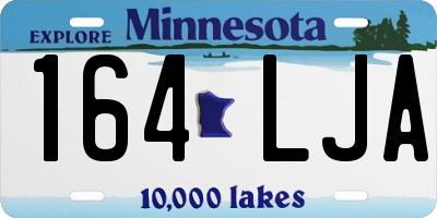 MN license plate 164LJA