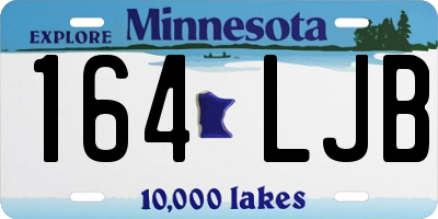 MN license plate 164LJB