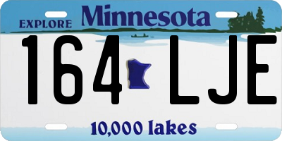 MN license plate 164LJE