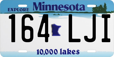MN license plate 164LJI
