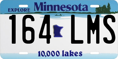 MN license plate 164LMS