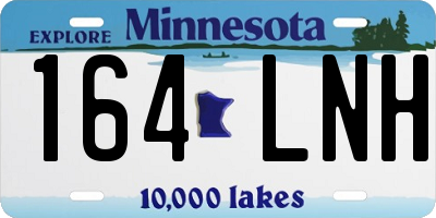 MN license plate 164LNH