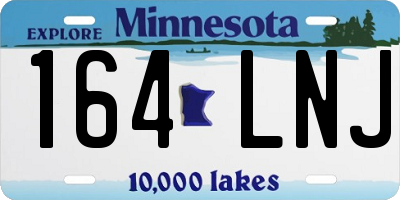 MN license plate 164LNJ