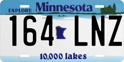 MN license plate 164LNZ
