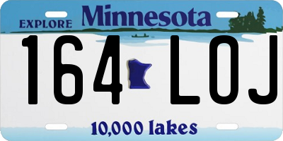 MN license plate 164LOJ