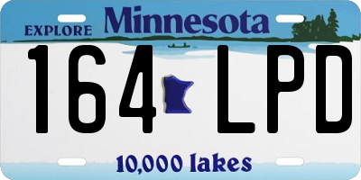 MN license plate 164LPD