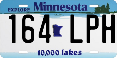 MN license plate 164LPH