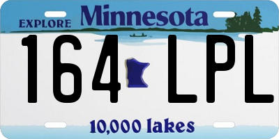 MN license plate 164LPL