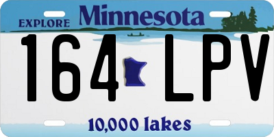 MN license plate 164LPV