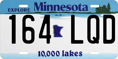 MN license plate 164LQD