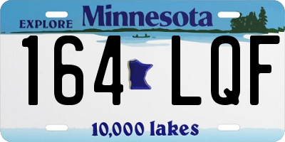 MN license plate 164LQF