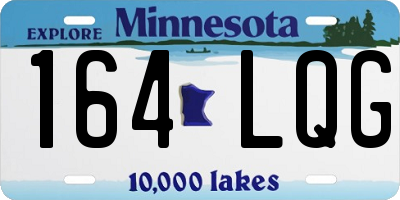 MN license plate 164LQG