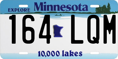 MN license plate 164LQM