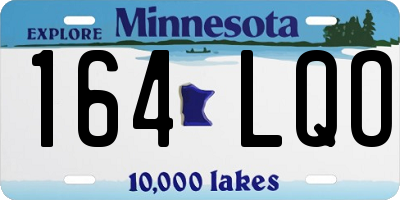 MN license plate 164LQO