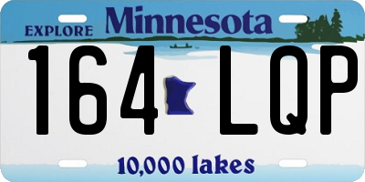 MN license plate 164LQP