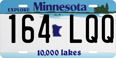 MN license plate 164LQQ