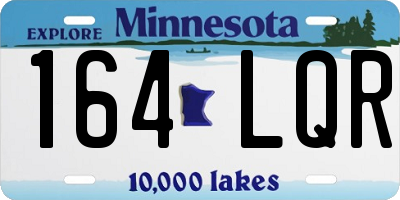 MN license plate 164LQR