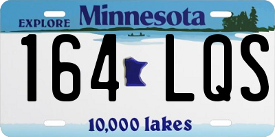 MN license plate 164LQS