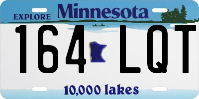 MN license plate 164LQT
