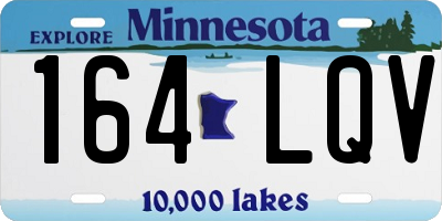MN license plate 164LQV