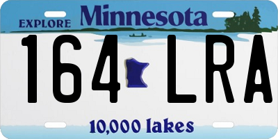MN license plate 164LRA