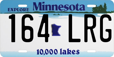 MN license plate 164LRG