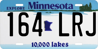 MN license plate 164LRJ