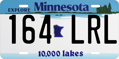 MN license plate 164LRL