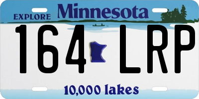 MN license plate 164LRP