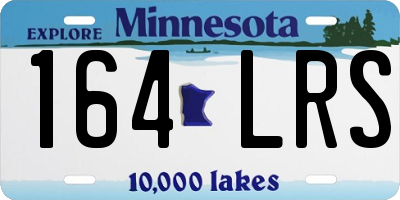 MN license plate 164LRS