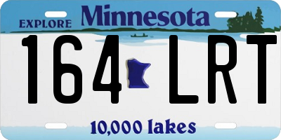 MN license plate 164LRT