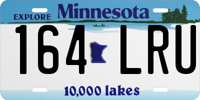 MN license plate 164LRU