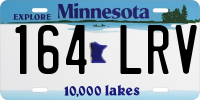MN license plate 164LRV