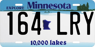 MN license plate 164LRY