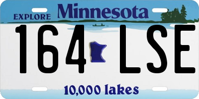 MN license plate 164LSE