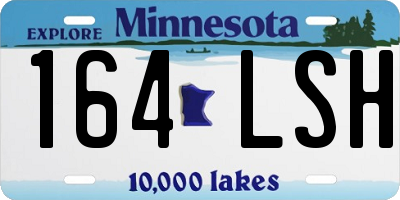 MN license plate 164LSH