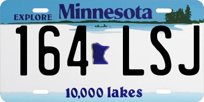 MN license plate 164LSJ