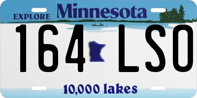 MN license plate 164LSO