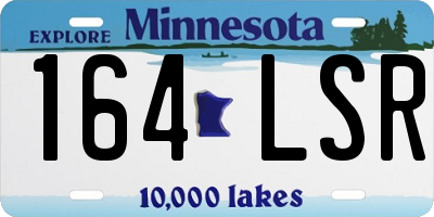 MN license plate 164LSR