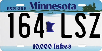MN license plate 164LSZ