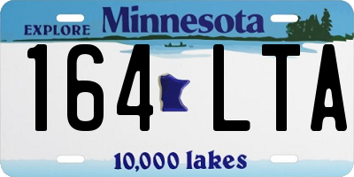 MN license plate 164LTA