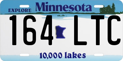 MN license plate 164LTC