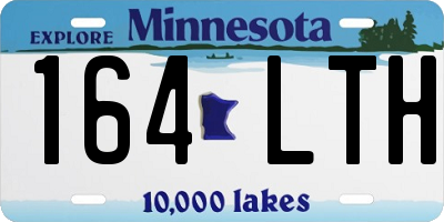 MN license plate 164LTH