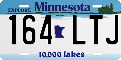 MN license plate 164LTJ